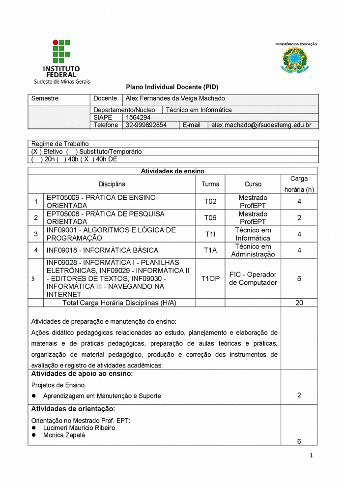 Lista de Espera do Curso FIC.pdf — IF SUDESTE MG