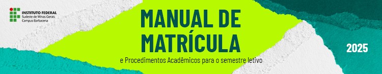 Banner matrícula Campus Barbacena