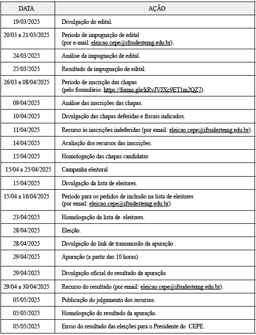 CRONOGRAMA CRONOGRAMA