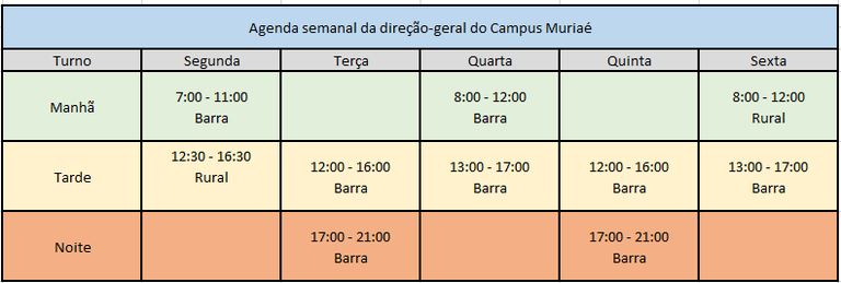 AGENDA DIRETOR-GERAL