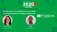 #Pratodosverem: arte de divulgação do debate, com fundo verde e fotos e nomes do candidato e da candidata, em ordem alfabética.