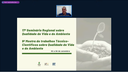#pratodosverem: imagem do Professor Doutor Jose Emílio Zanzirolani de Oliveira do IF Sudeste MG – Campus Barbacena fazendo sua apresentação nos eventos 17º Seminário Regional sobre Qualidade de Vida e do Meio Ambiente e a 9ª Mostra de Trabalhos Técnico-científicos sobre qualidade de vida e do ambiente.
