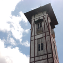 #Pratodosverem: imagem da torre de baixa pra cima. A Torre do prédio sede.