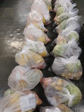 #Pratodosverem: imagem de várias cestas com legumes, verduras e frutas.