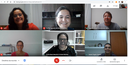 Captura da tele do google meet com os participantes da banca.