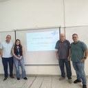 Representantes do Sebrae e do IF Sudeste MG na abertura do evento.