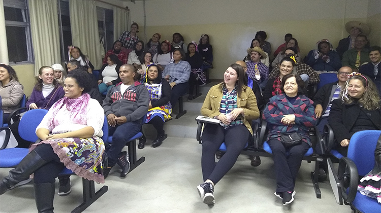 Momento da homenagem