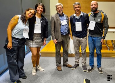 Haira Gandolfi ,da Universidade de Cambridge; Paulina Bravo, da Universidad Católica del Maule; Douglas Allchin, da Universidade de Minnesota; Marlon Alcantara, do IF Sudeste; e Nathan Willig da UFRGS.
