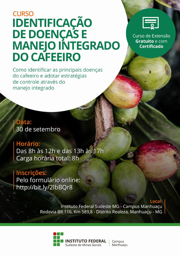 Cartaz do Curso Identificação de Doenças e Manejo Integrado
