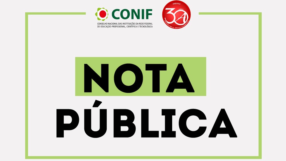 Nota pública Conif e Andifes
