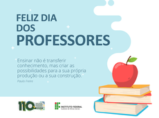 #Pratodosverem: mensagem de dia dos professores.