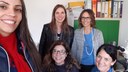 #Pratodosverem: Estudantes Priscila e Elisete posam com professoras portuguesas.