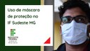 #Pratodosverem: imagem de homem usando máscara de proteção.