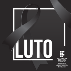 #Pratodosverem: imagem com fundo preto e a expressão "luto".