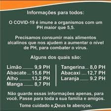 2 - PH de alimentos x Covid