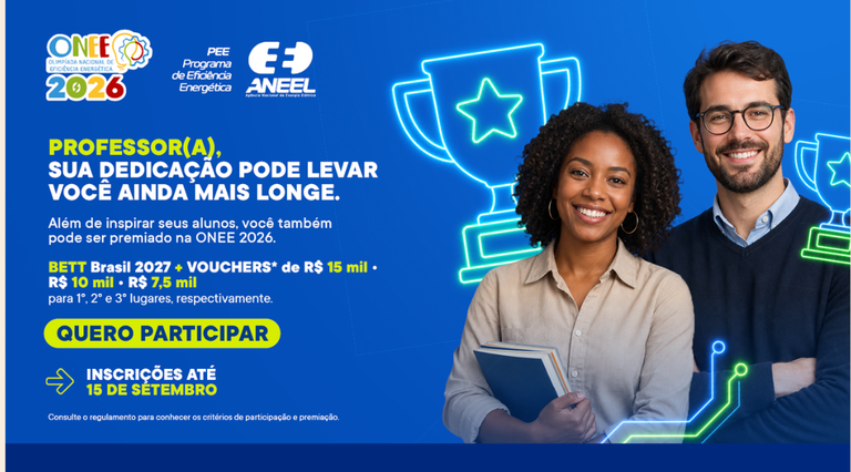 Olimpíada Nacional de Eficiência Energética 2026 está com inscrições abertas