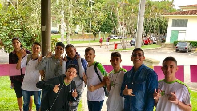 Estudantes do 1º ano