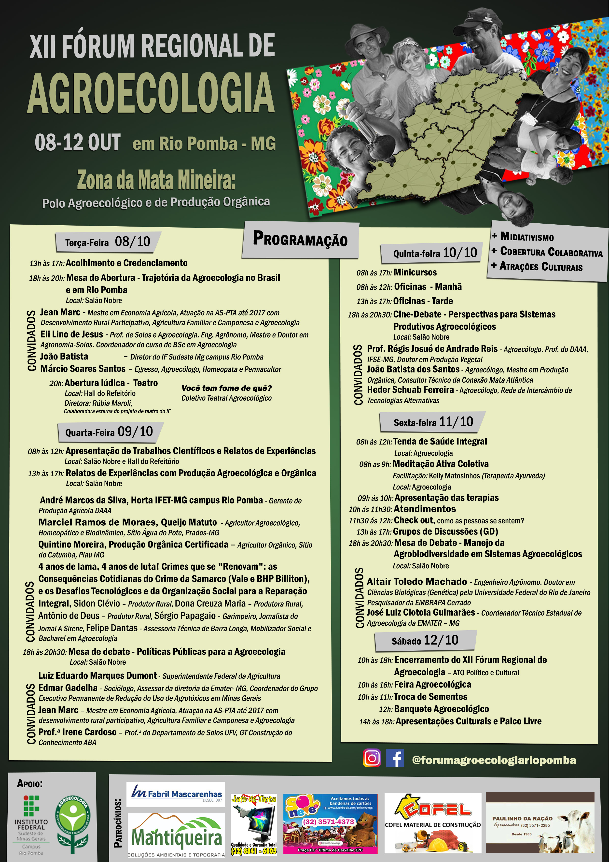 Programação Fórum de Agroecologia
