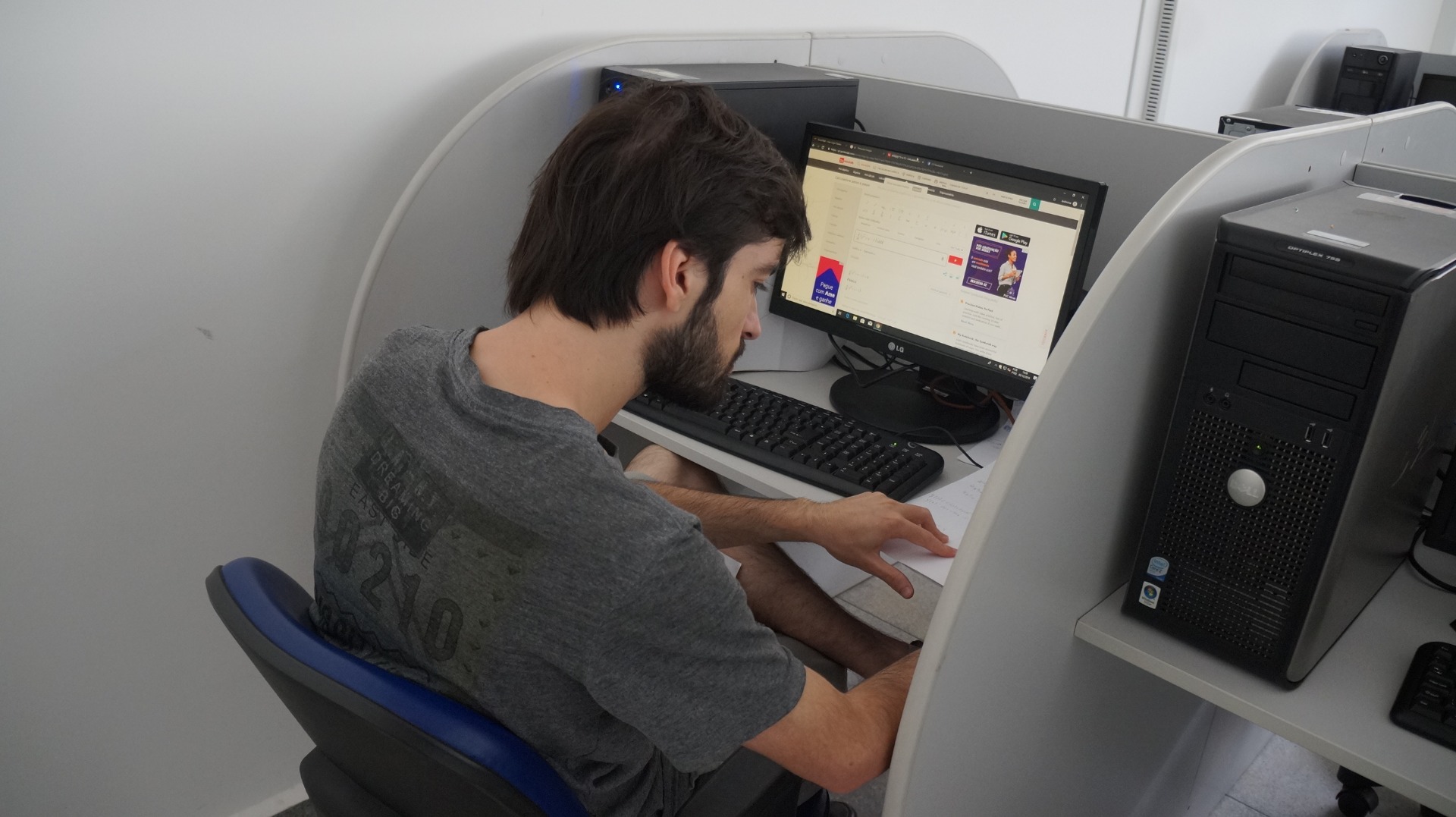 Novo salão de estudos da Biblioteca