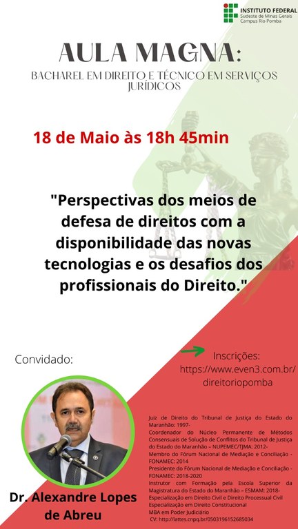 aula magna Direito - Alexandre Lopes de Abreu