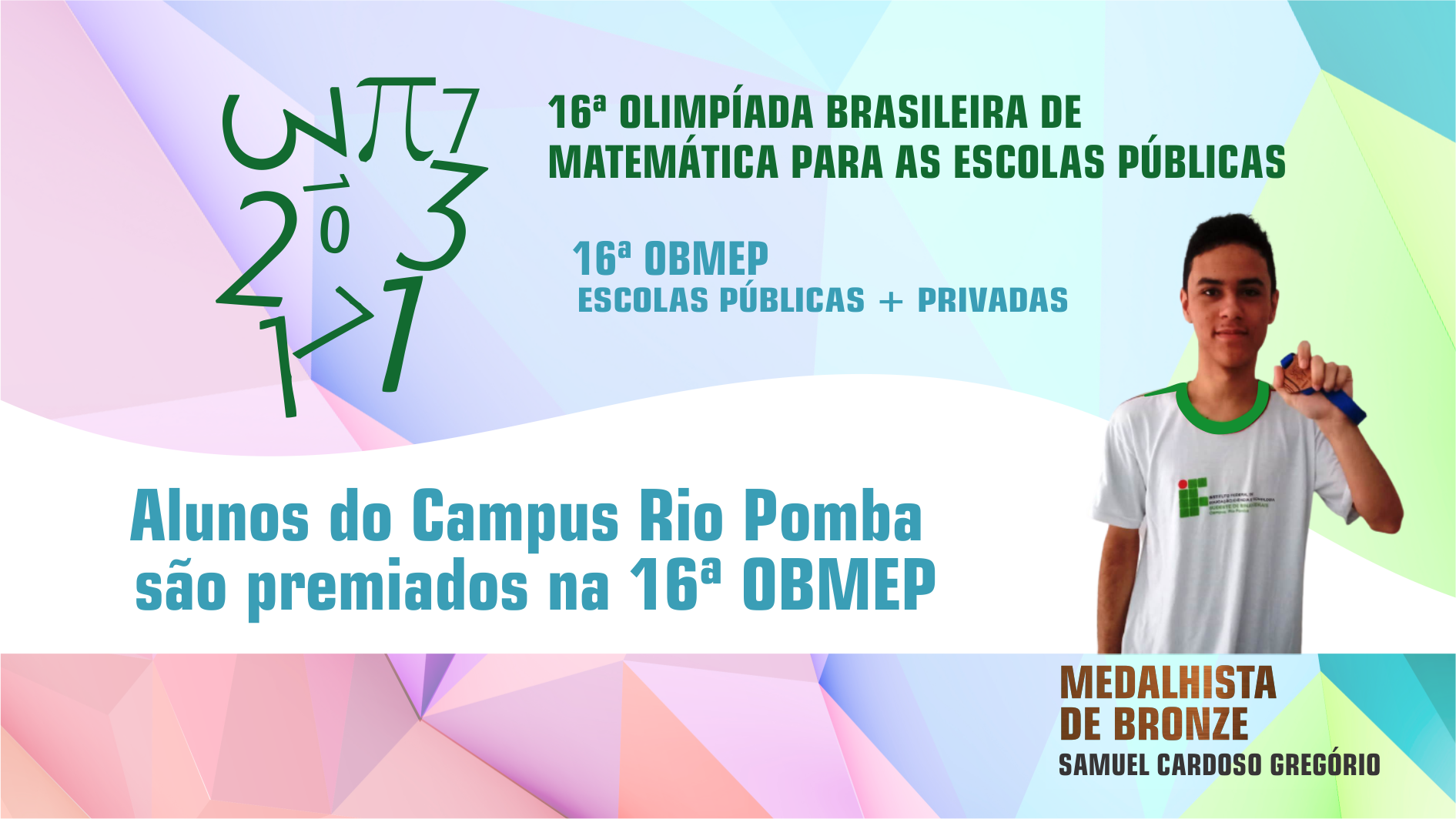 16ª OBMEP - Rio Pomba - premiação