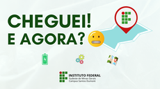 #pratodosverem: Imagem mostra divulgação do projeto "Cheguei! E agora?".