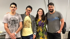 #pratodosverem: Imagem mostra membros da Diretoria do CA: presidente Ricardo Almeida, vice Charles Ribeiro, tesoureira Juliana Amaral e secretário-geral Gésio Costa Júnior.