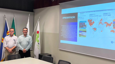 #pratodosverem: Imagem mostra palestrantes Fábio Resin e Raphael Macedo (Lanfranco AMSUD).