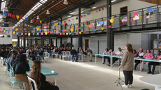 #pratodosverem: Imagem mostra público durante o debate eleitoral do Grêmio Estudantil