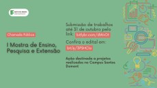 #ParaTodosVerem: imagem com ilustrações coloridas de atividades de pesquisa e informações sobre a submissão de trabalhos.