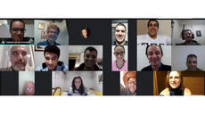 #pratodosverem: Imagem mostra pessoas reunidas on-line em aplicativo para conversa remota.