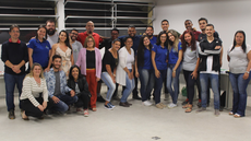 #pratodosverem: Registro da primeira atividade relativa ao Laboratório de Matemática no Campus Santos Dumont do IF Sudeste MG, em 2018, com a presença dos estudantes da primeira turma de Licenciatura em Matemática e da professora Bia Possato.