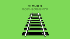 #pratodosverem: Imagem mostra logomarca do projeto Nos Trilhos do Conhecimento
