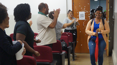 #pratodosverem: Imagem mostra recepção às Mulheres Mil na aula inaugural