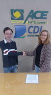 Formalização do convênio de estágio com a Associação Comercial e Empresarial de Santos Dumont