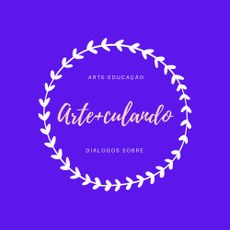 #pratodosverem: Imagem mostra logomarca do podcast "Arteculando": Diálogos sobre Arte-Educação.