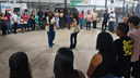 #pratodosverem: Imagem mostra dinâmica realizada com ingressantes e familiares do Bloco 1 do Campus Santos Dumont