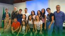 #ParaTodosVerem: foto dos professores, alunos e representantes da comunidade que conduziram a apresentação do curta-metragem