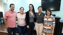 #pratodosverem: Imagem mostra professor Luiz Carlos Gomes, assistente social Lívia Fávero, psicólogas Ludmila Pinho e Luciana Sarmento (IF Sudeste MG) e professora Andréia Ramos(UFJF) em II Encontro de Saúde Mental e Trabalho