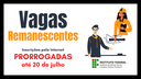 #pratodosverem: Imagem destaca prorrogação, até 20 de julho, das inscrições na seleção para vagas remanescentes de Engenharia Ferroviária e Metroviária e Licenciatura em Matemática.