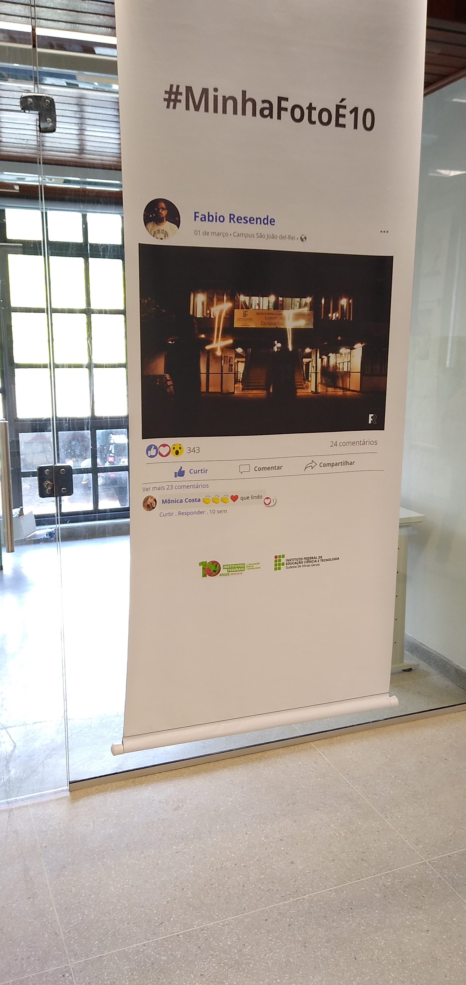 Foto do aluno do Campus premiada no "Minha foto é 10!"