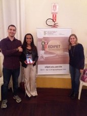 Organizadores no lançamento do livro