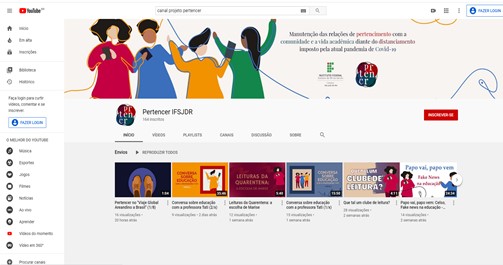 Canal do Youtube do Projeto