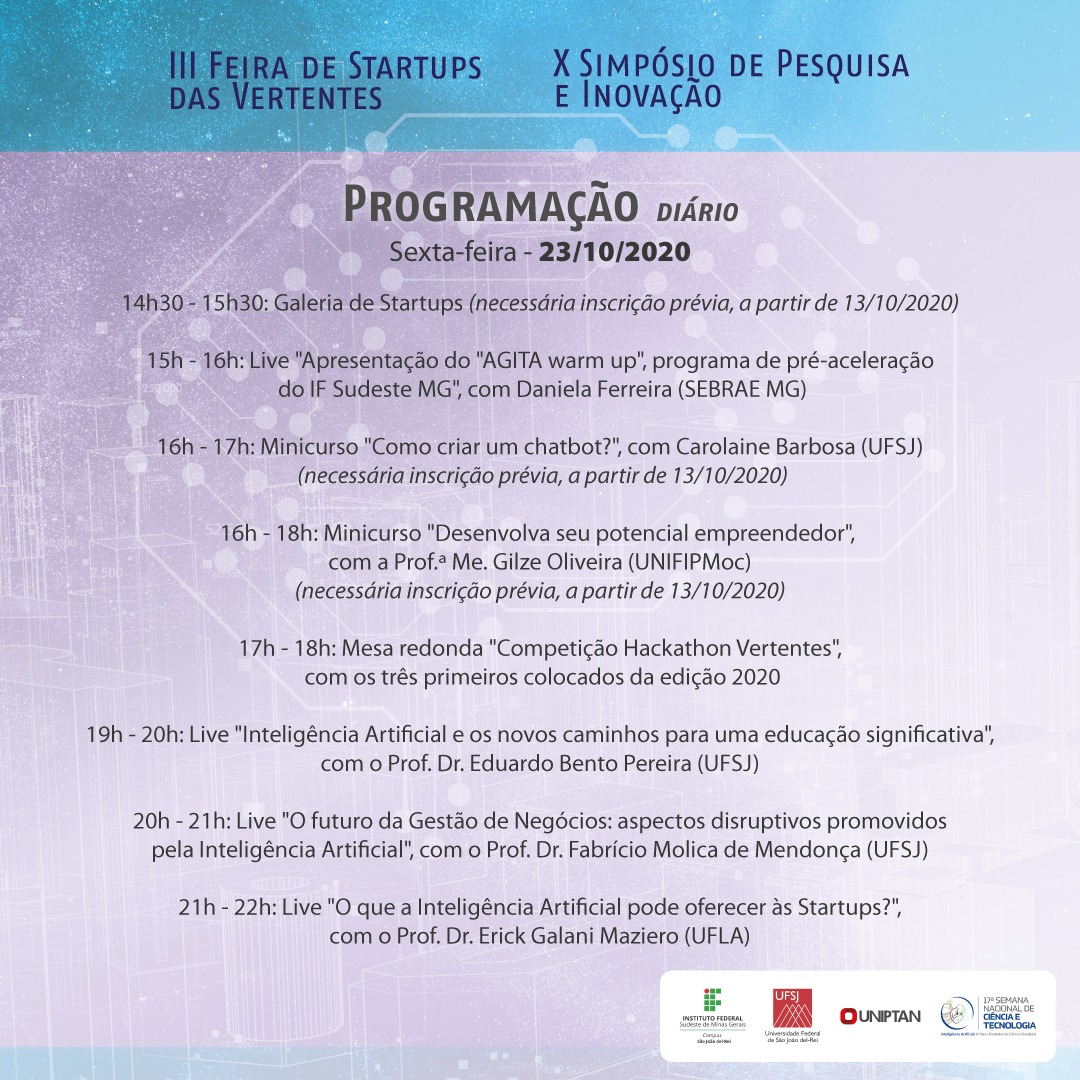 Programação dia 02