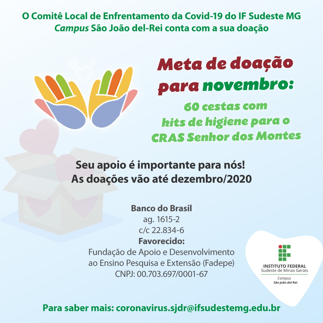 Campanha de doação de novembro