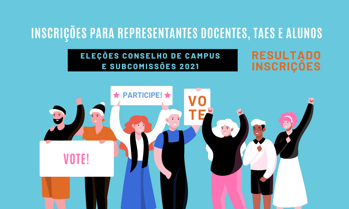 Resultado das inscrições de candidaturas