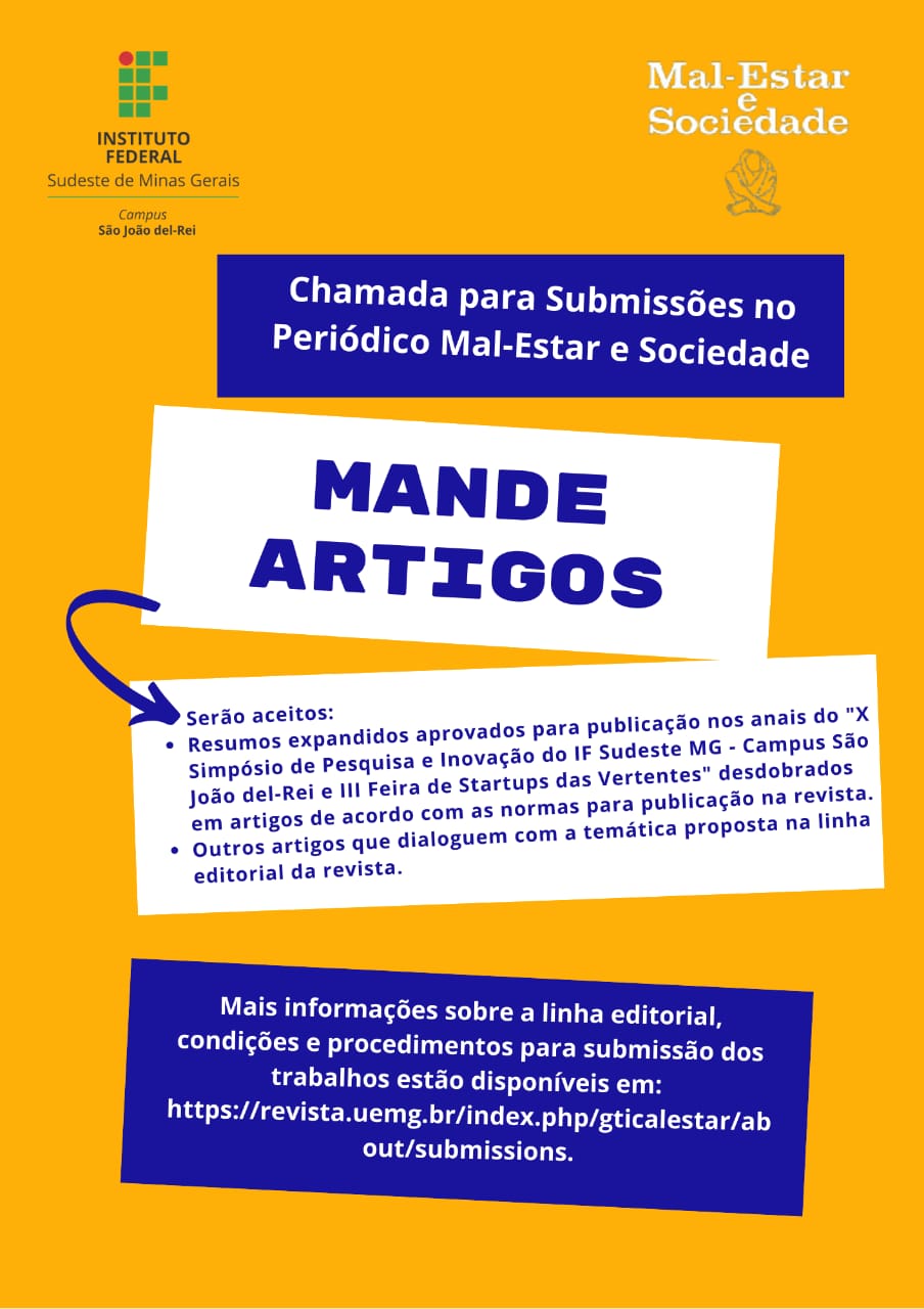 Revista Mal- estar inscrições prorrogadas