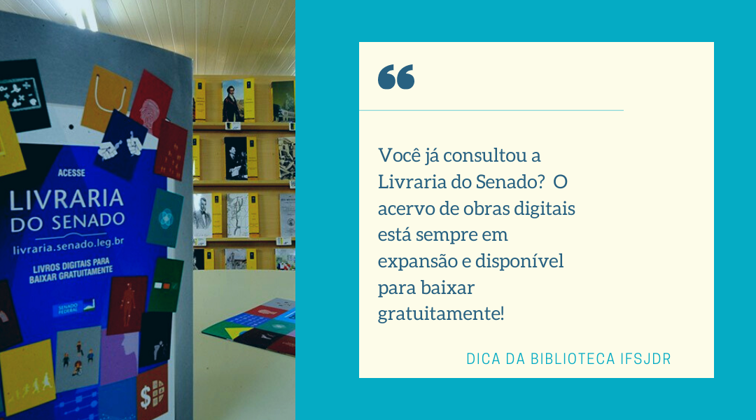 Dica da Biblioteca IF Sudeste MG- Campus SJDR