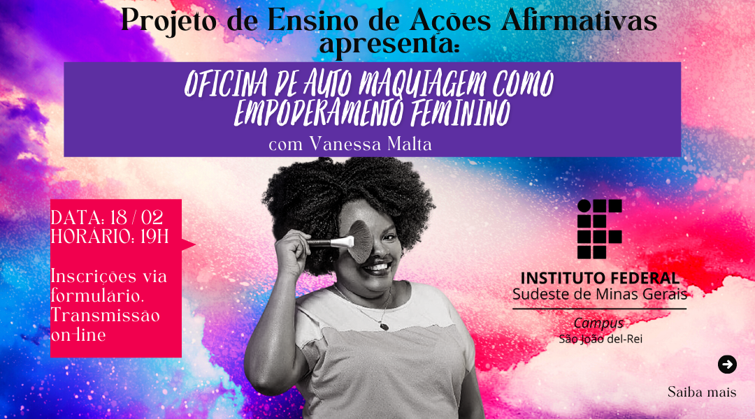 Oficina de automaquiagem e empoderamento feminino
