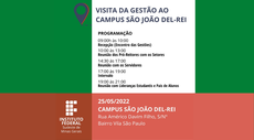 Reitor do IF Sudeste MG visita o Campus SJDR